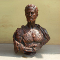Metal art bronze greek warrior bust statue sculpture
